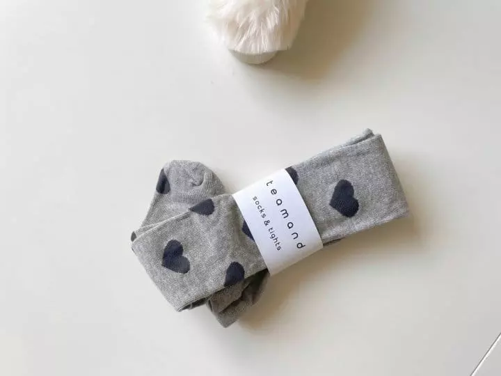 Teamand - Korean Children Fashion - #Kfashion4kids - Heart Tights - 2