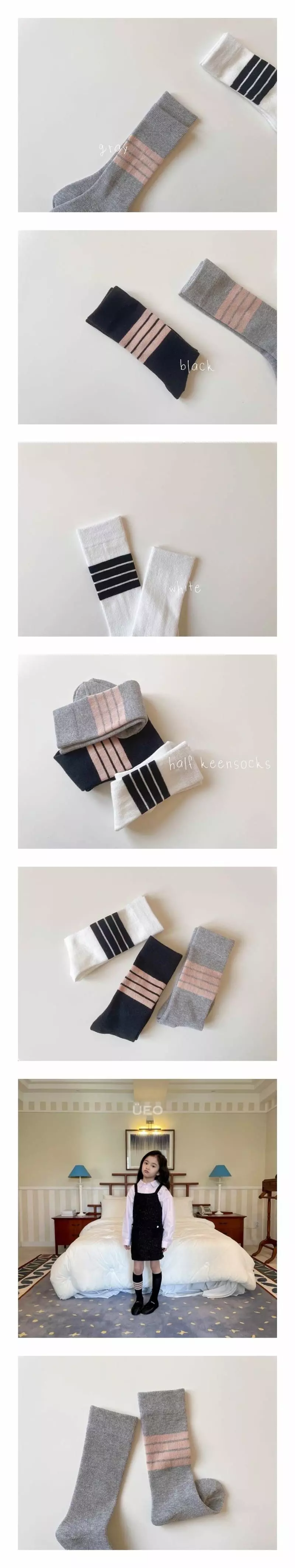 Teamand - Korean Children Fashion - #designkidswear - Half Knee Socks