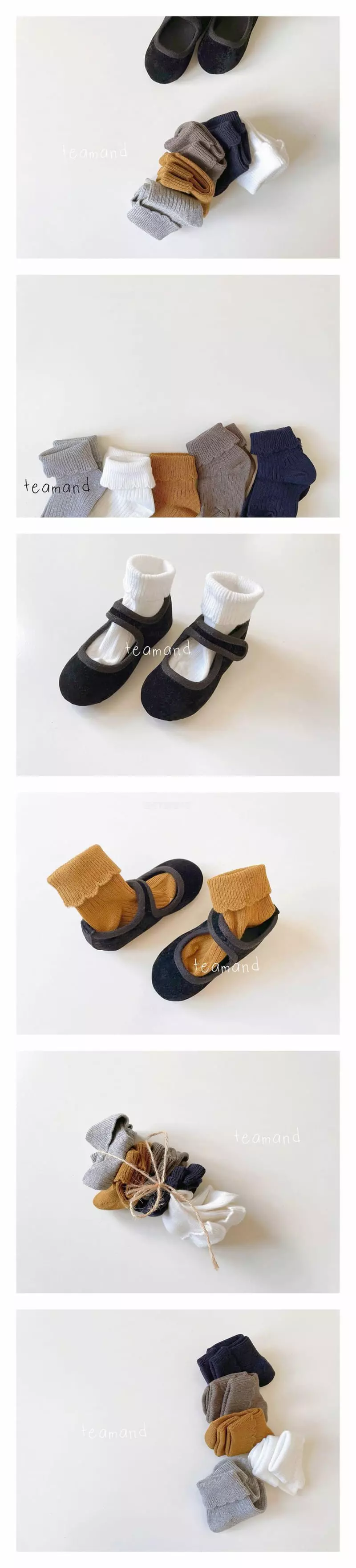 Teamand - Korean Children Fashion - #discoveringself - Fall Tulip Socks Set