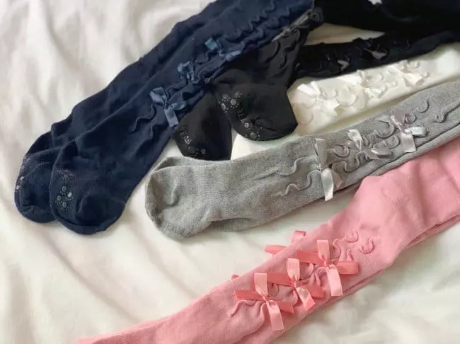 Teamand - Korean Children Fashion - #discoveringself - Ribbon Tights - 2
