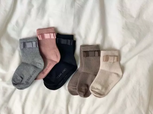 Teamand - Korean Children Fashion - #kidsshorts - Ribbon Rib Socks - 7