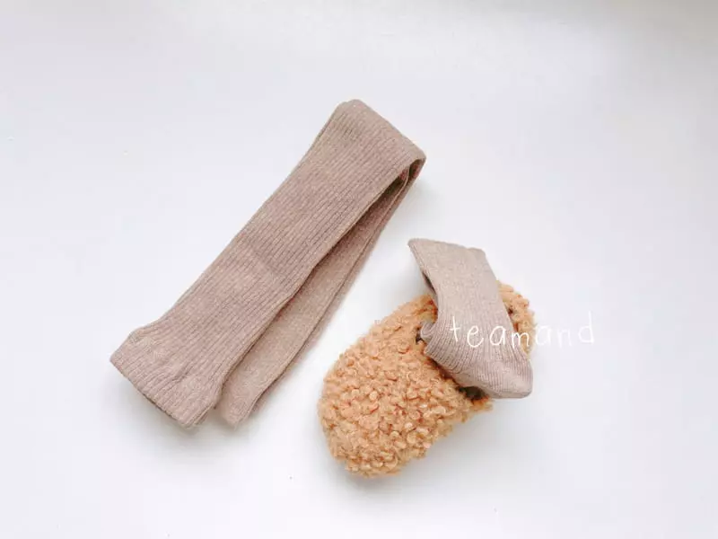 Teamand - Korean Children Fashion - #kidzfashiontrend - Cookie Leggings Socks Set - 8