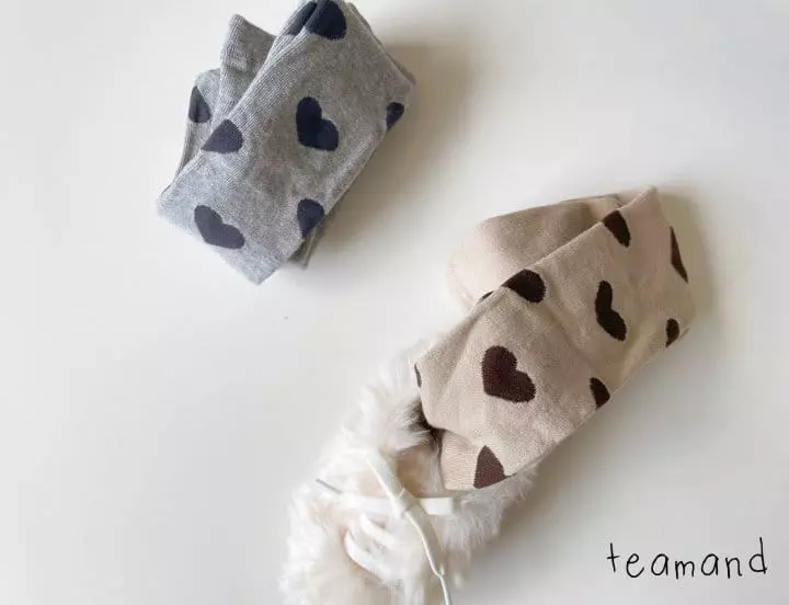 Teamand - Korean Children Fashion - #littlefashionista - Heart Tights - 4