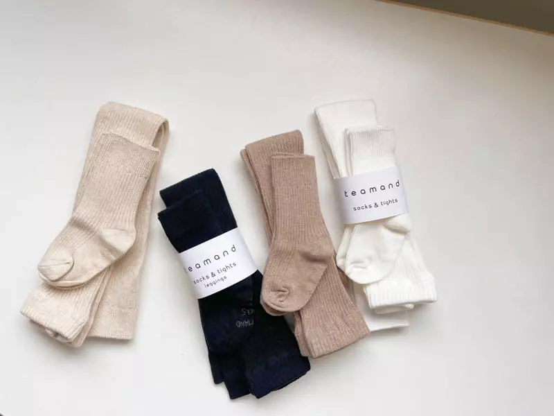 Teamand - Korean Children Fashion - #magicofchildhood - Cookie Leggings Socks Set - 11
