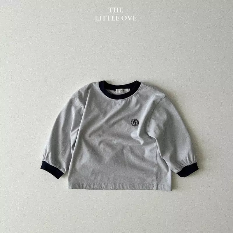The Little Ove - Korean Children Fashion - #kidsshorts - Logo Embrodiery Tee - 4