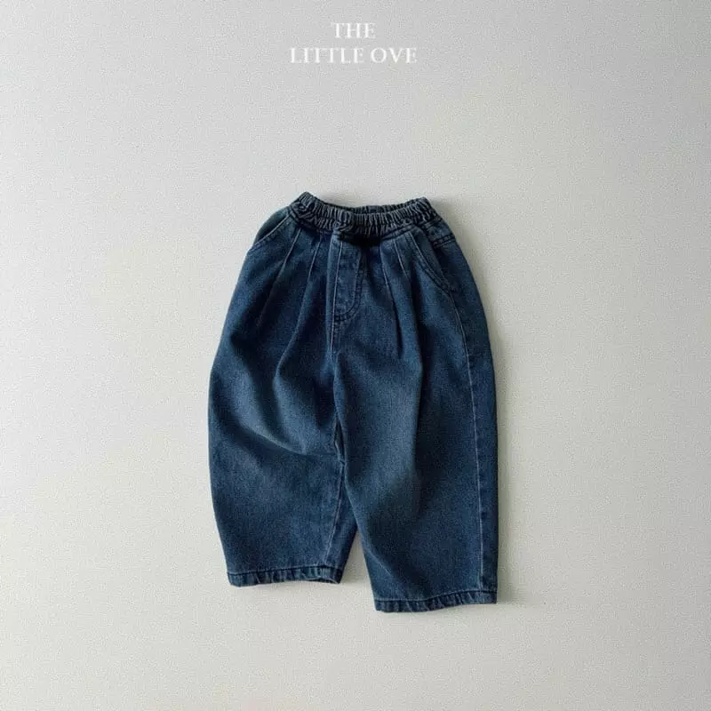 The Little Ove - Korean Children Fashion - #todddlerfashion - Wished Wrinkle Denim Jeans - 6