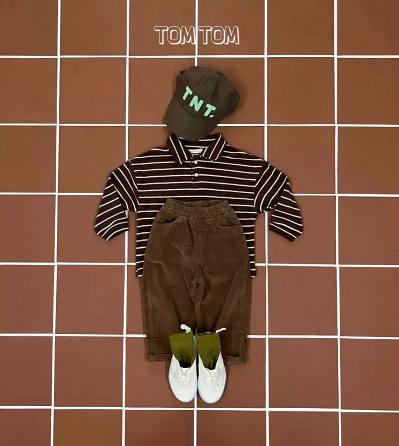 Tom Tom - Korean Children Fashion - #Kfashion4kids - Tom Terry Stripes Tee - 6