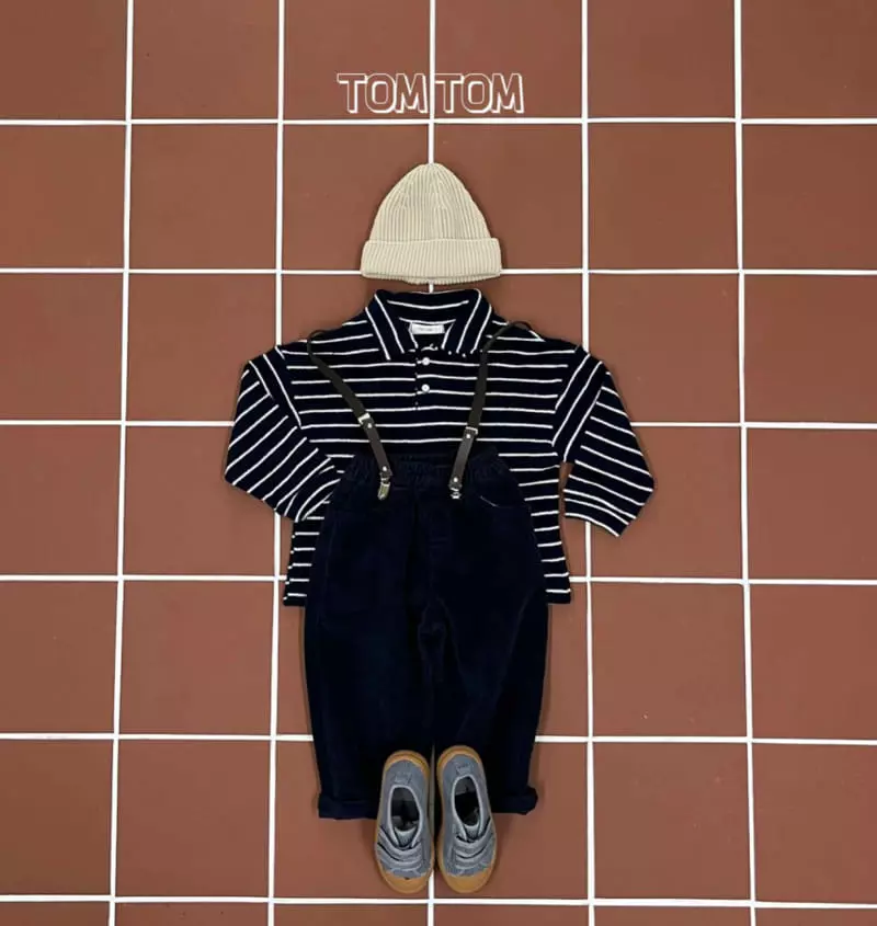 Tom Tom - Korean Children Fashion - #kidsshorts - Tom Terry Stripes Tee - 3
