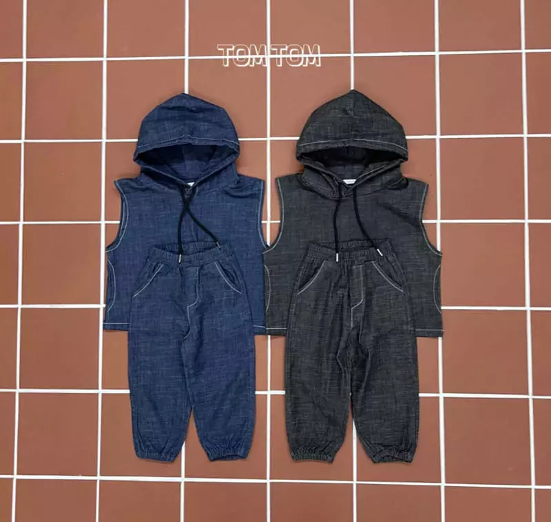 Tom Tom - Korean Children Fashion - #kidzfashiontrend - Stone Top Bottom Set