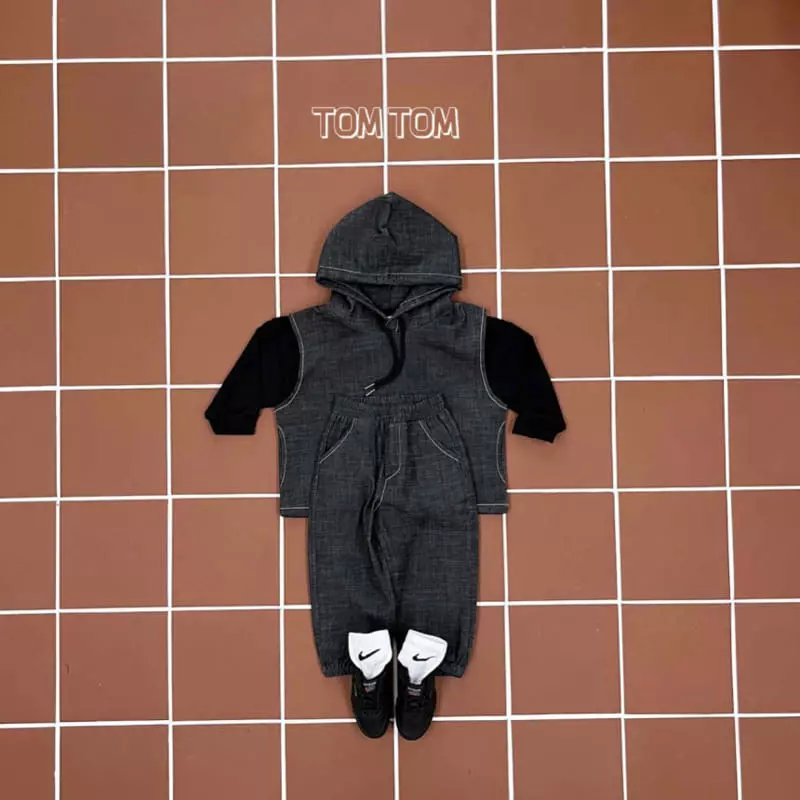 Tom Tom - Korean Children Fashion - #stylishchildhood - Stone Top Bottom Set - 9