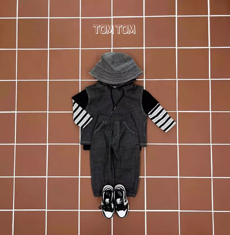 Tom Tom - Korean Children Fashion - #toddlerclothing - Stone Top Bottom Set - 8