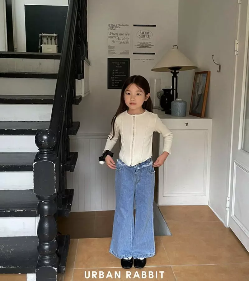 Urban Rabbit - Korean Children Fashion - #Kfashion4kids - Rib Zip-up Tee