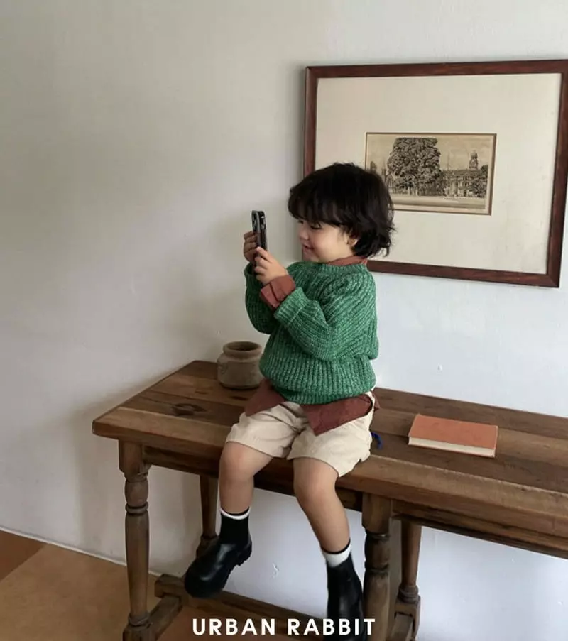 Urban Rabbit - Korean Children Fashion - #childofig - Color Mix Knit Tee - 9