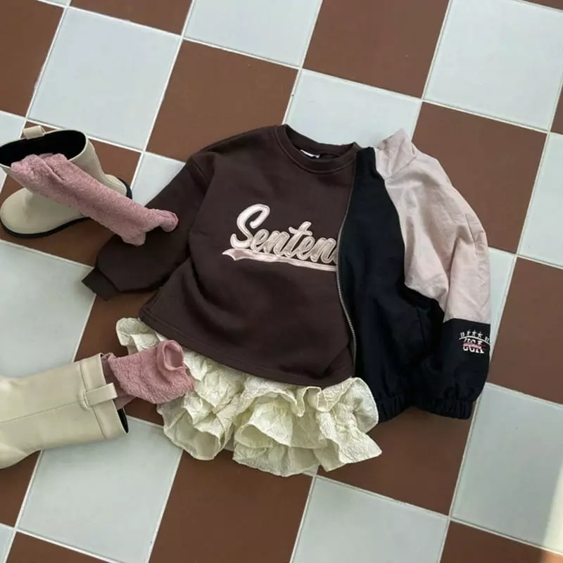Urban Rabbit - Korean Children Fashion - #kidsshorts - Flex Embrodiery Sweatshirt - 9