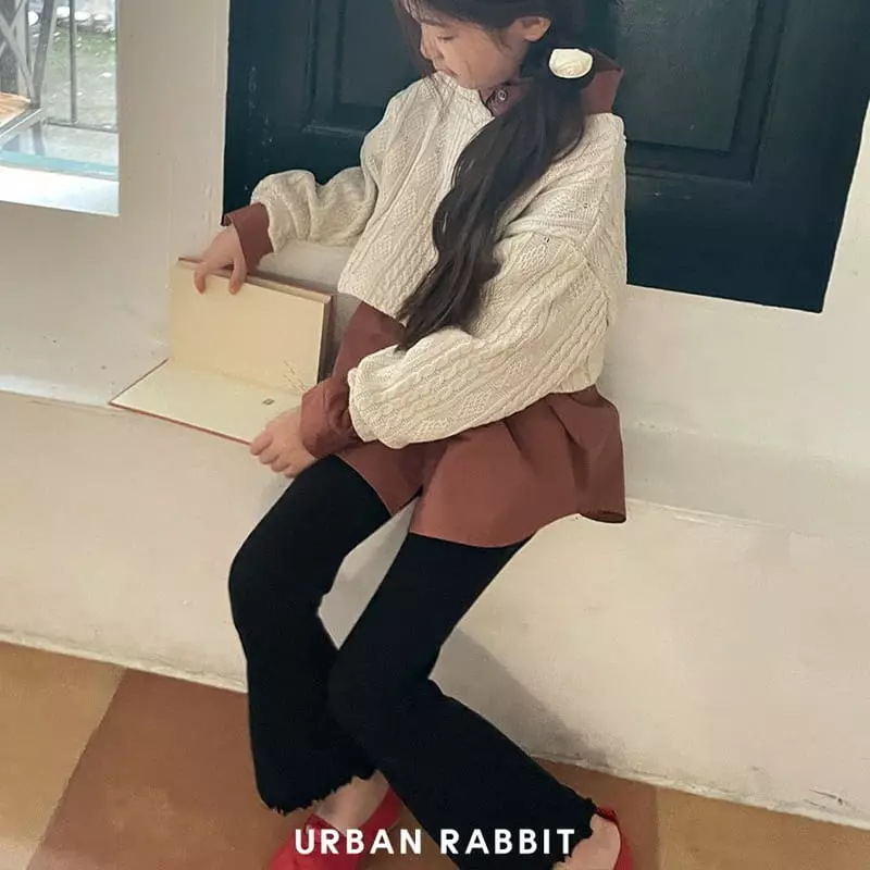 Urban Rabbit - Korean Children Fashion - #littlefashionista - Slit Crop Knit Tee - 4