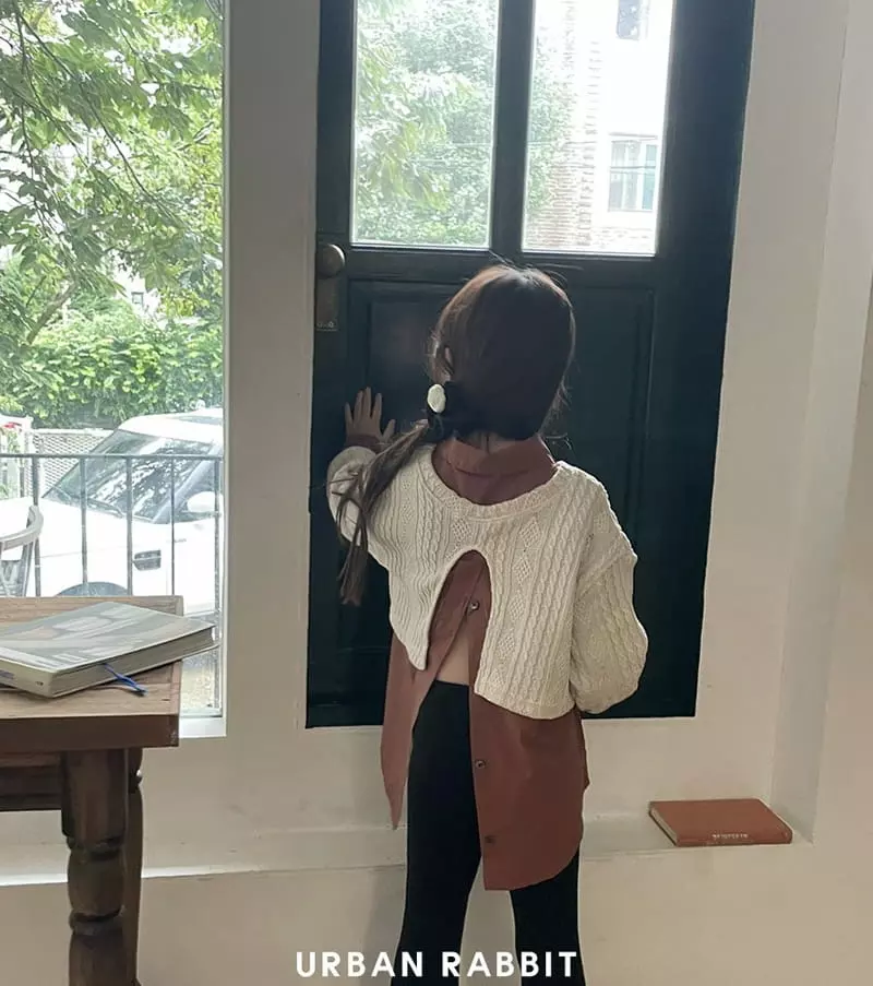Urban Rabbit - Korean Children Fashion - #minifashionista - Slit Crop Knit Tee - 5