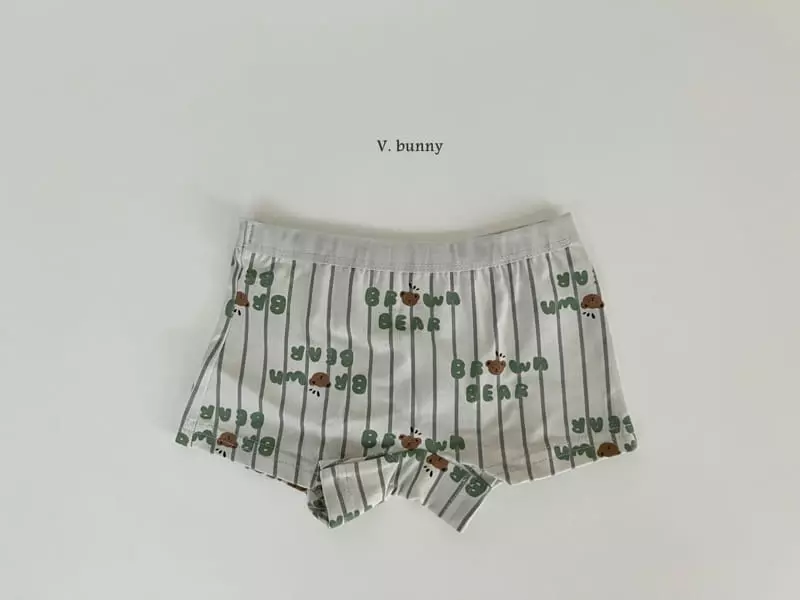 V Bunny - Korean Children Fashion - #Kfashion4kids - N116 Brown Underwear Set - 2