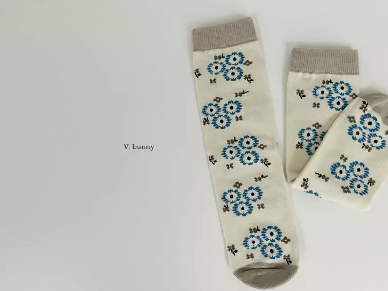 V Bunny - Korean Children Fashion - #childofig - Reto Socks Set - 7