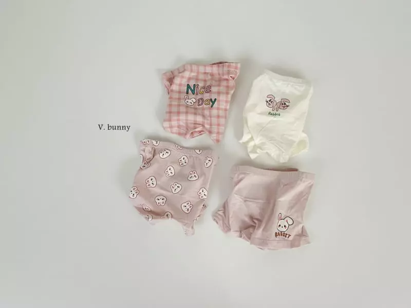 V Bunny - Korean Children Fashion - #childofig - Nice Rabbit Underwear Set - 2