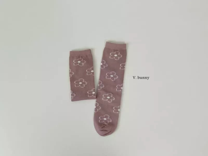 V Bunny - Korean Children Fashion - #childrensboutique - Pineapple Flower Socks Set - 8