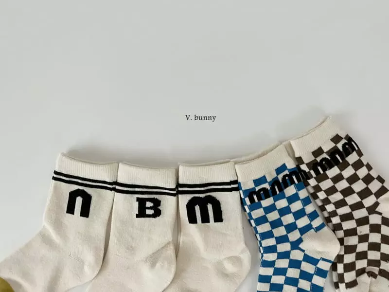 V Bunny - Korean Children Fashion - #childrensboutique - M And M Socks Set - 10