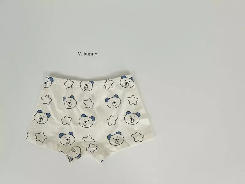 V Bunny - Korean Children Fashion - #childrensboutique - Star Bear Underwear Set - 8