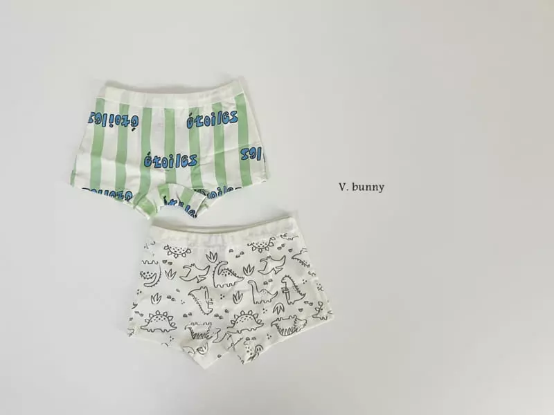 V Bunny - Korean Children Fashion - #childrensboutique - N113 Jurrasic Underwear Set - 9