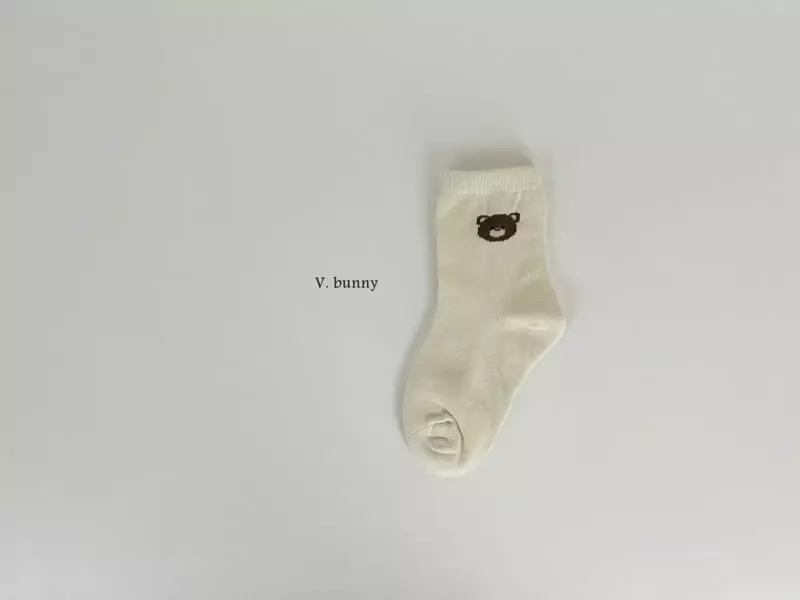 V Bunny - Korean Children Fashion - #designkidswear - Five Bear Socks Set - 5