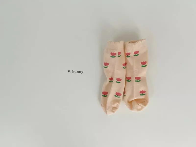 V Bunny - Korean Children Fashion - #discoveringself - Lavendar Socks Set - 5