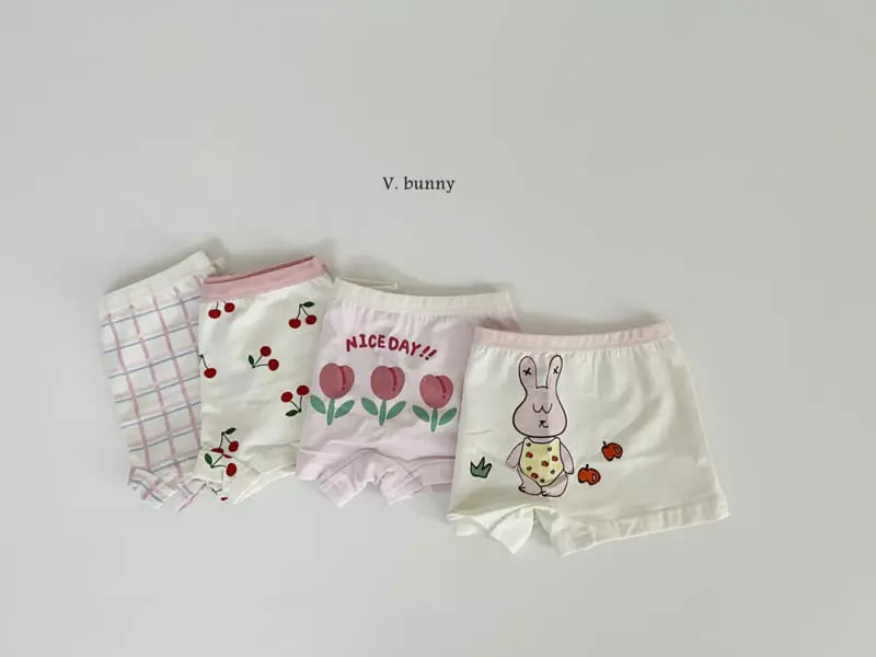 V Bunny - Korean Children Fashion - #discoveringself - N111 Apple Underwear Set