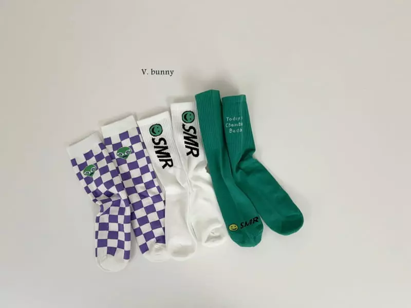 V Bunny - Korean Children Fashion - #fashionkids - Alien Socks Set