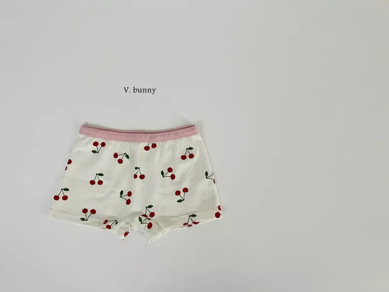 V Bunny - Korean Children Fashion - #kidsshorts - N111 Apple Underwear Set - 3