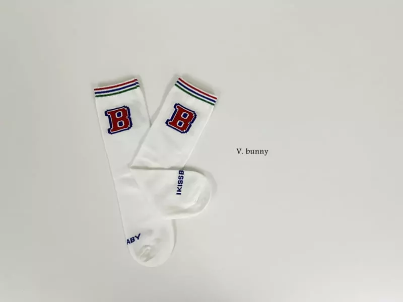 V Bunny - Korean Children Fashion - #kidsshorts - Red B Socks Set - 4