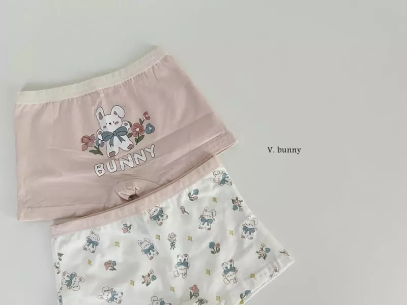 V Bunny - Korean Children Fashion - #kidsstore - N117 Hare Underwear Set - 6