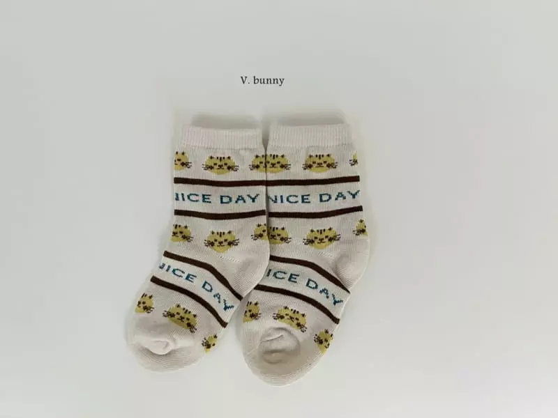 V Bunny - Korean Children Fashion - #kidzfashiontrend - Cats Socks Set - 7