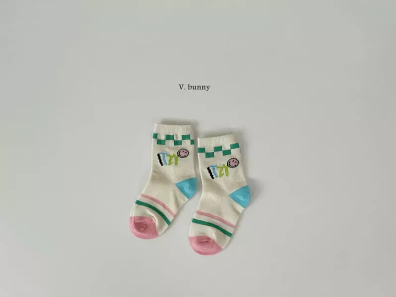 V Bunny - Korean Children Fashion - #littlefashionista - Itzy Socks Set - 5