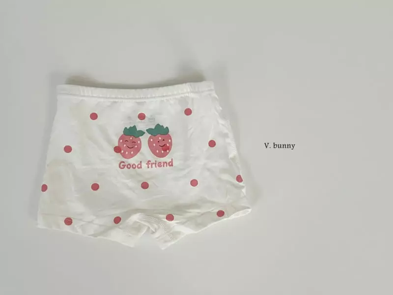 V Bunny - Korean Children Fashion - #magicofchildhood - Good Strawberry Underwear Set - 2