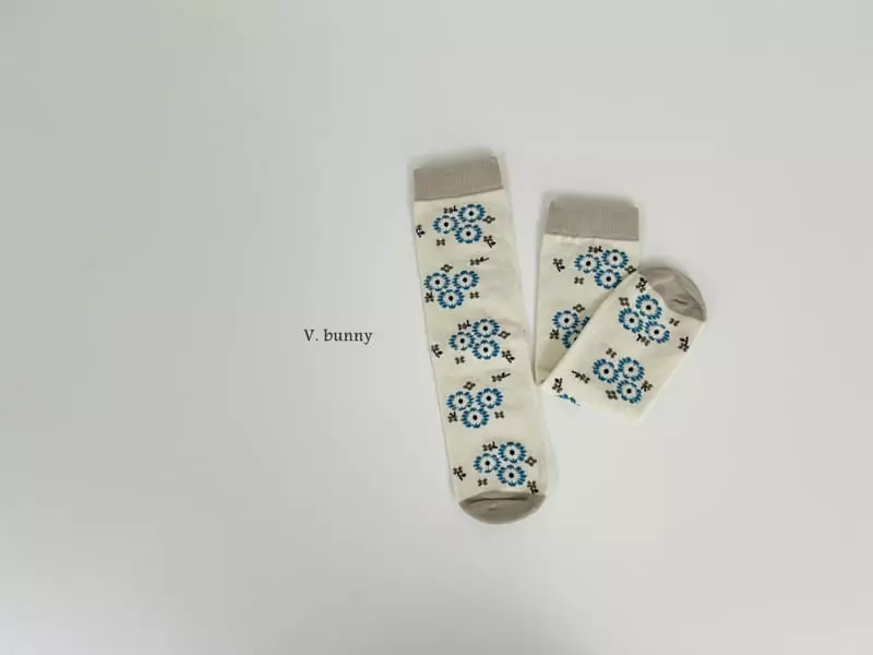 V Bunny - Korean Children Fashion - #prettylittlegirls - Reto Socks Set - 6