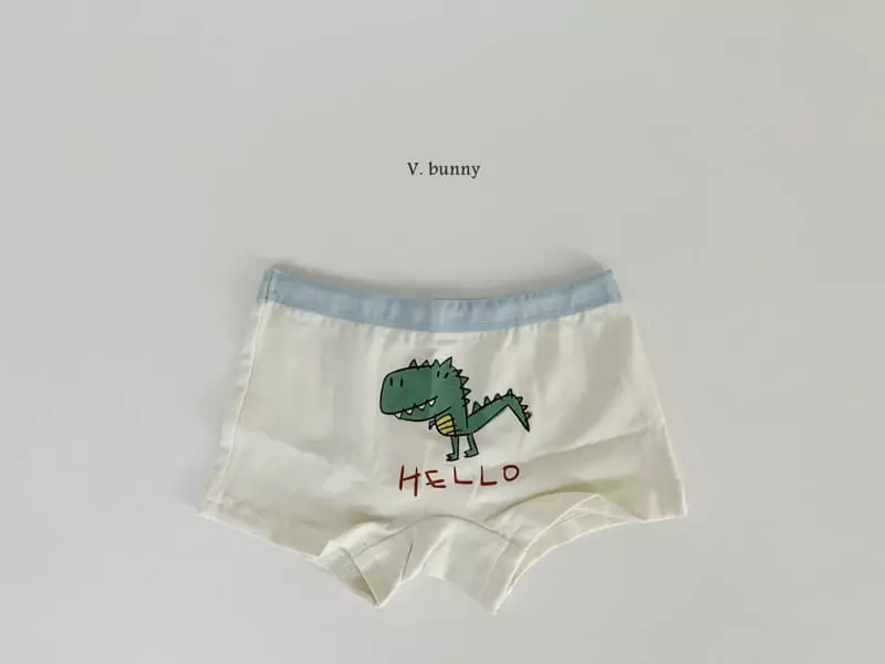 V Bunny - Korean Children Fashion - #minifashionista - N113 Jurrasic Underwear Set - 4