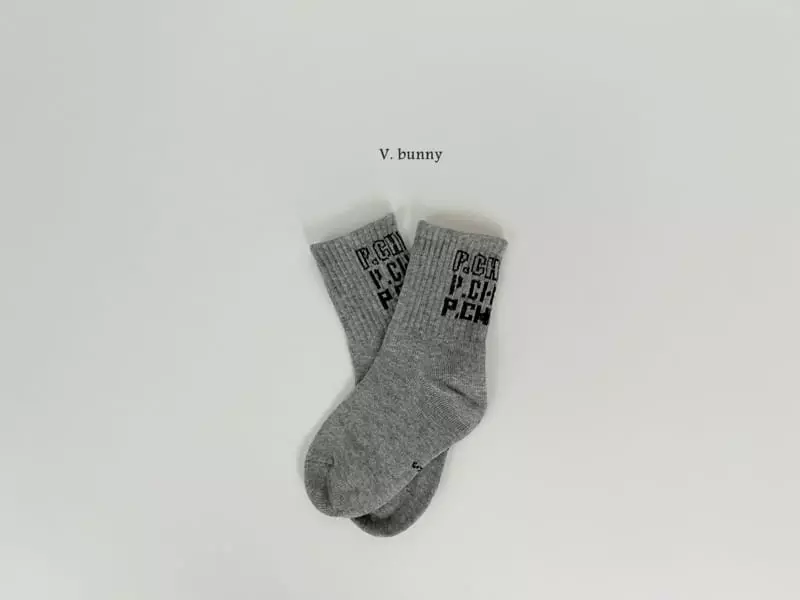 V Bunny - Korean Children Fashion - #todddlerfashion - Half Check Socks Set - 5