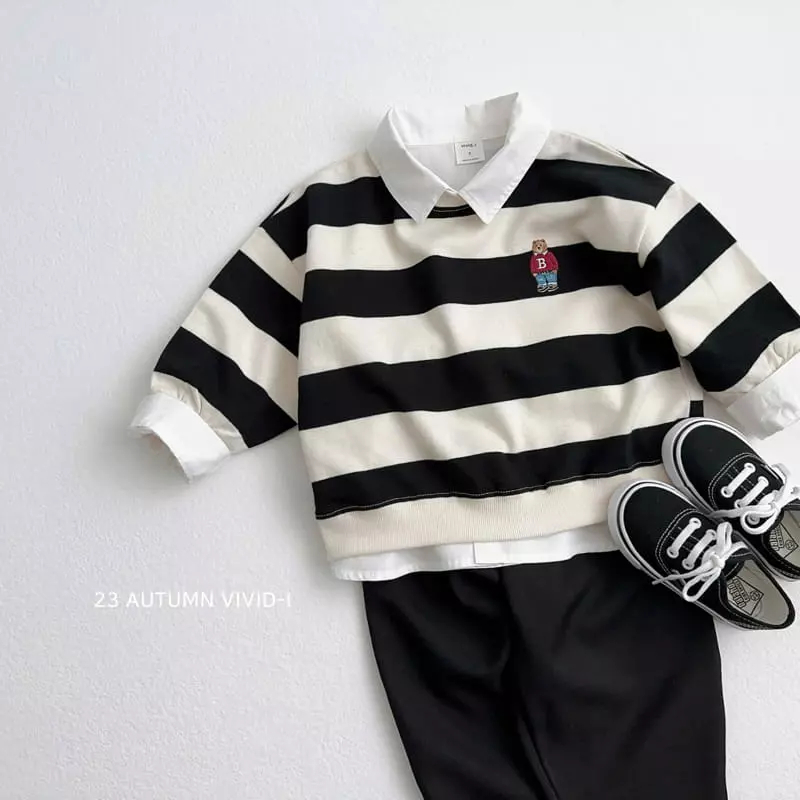 Vivid I - Korean Children Fashion - #childofig - BEar Shirt - 7