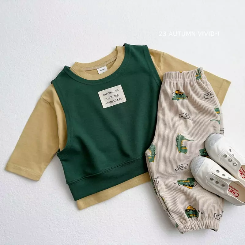 Vivid I - Korean Children Fashion - #childofig - Lavel Pants - 10