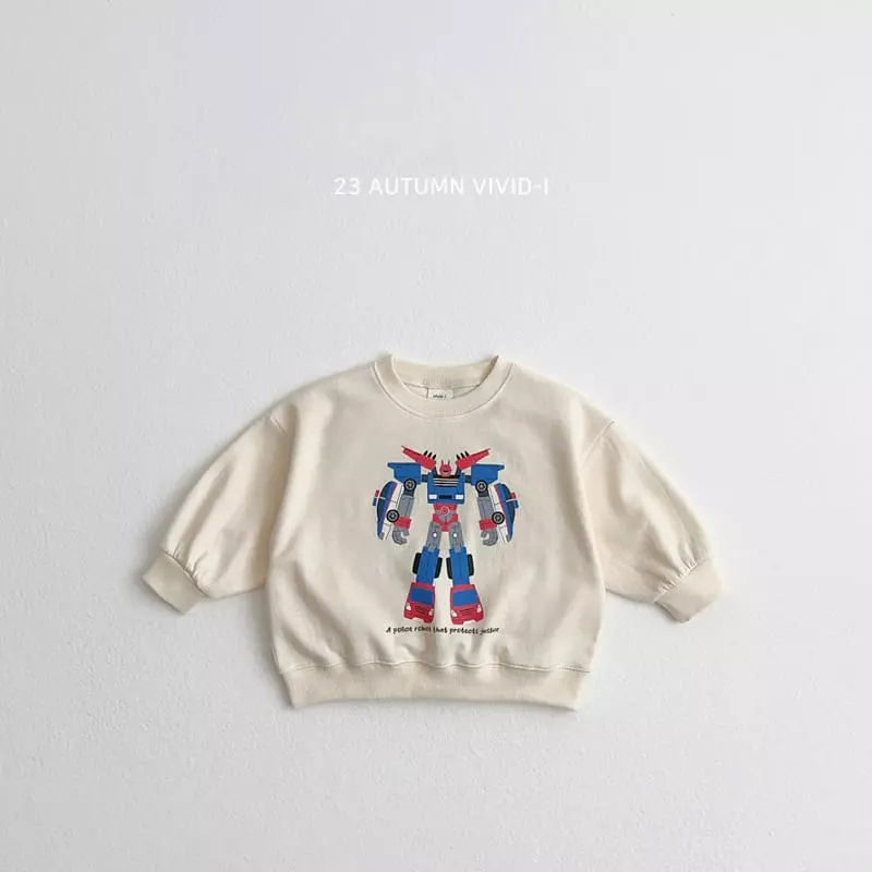 Vivid I - Korean Children Fashion - #childrensboutique - Robort Sweatshirt - 2