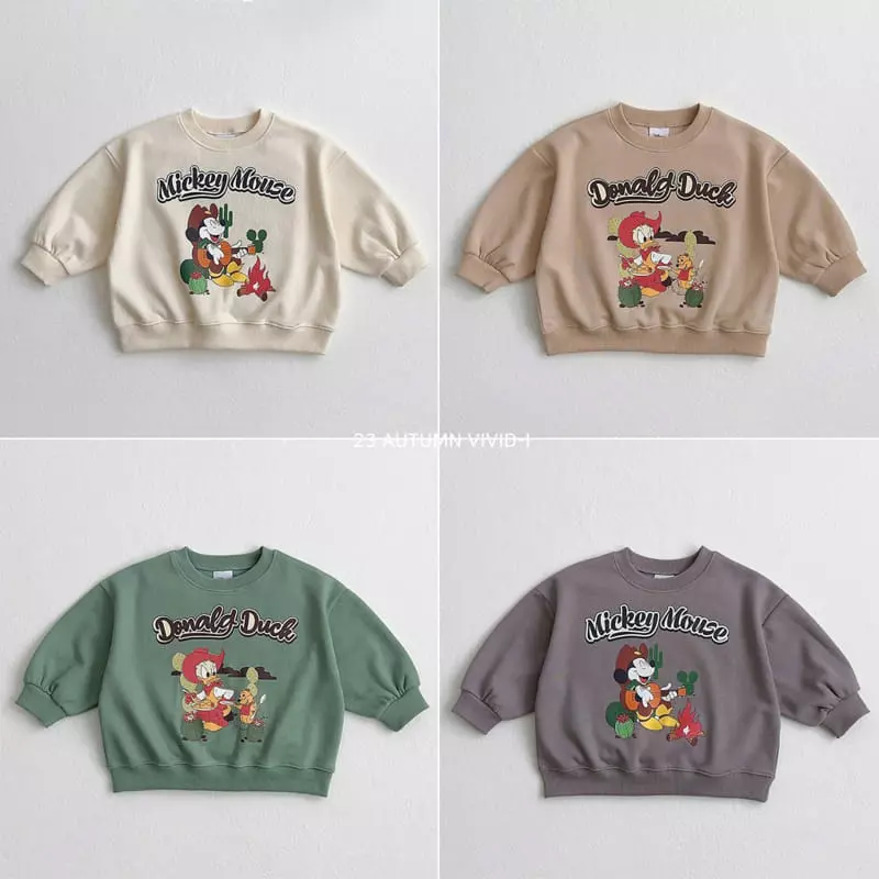 Vivid I - Korean Children Fashion - #designkidswear - D Cow Boy Sweatshirt - 3