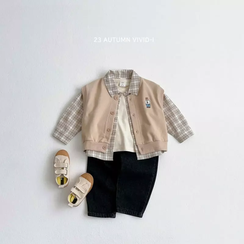 Vivid I - Korean Children Fashion - #designkidswear - Check Shirt - 8