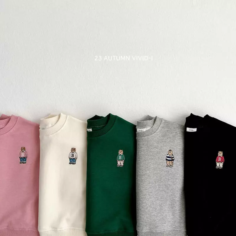 Vivid I - Korean Children Fashion - #kidsshorts - Fall Bear Sweatshirt