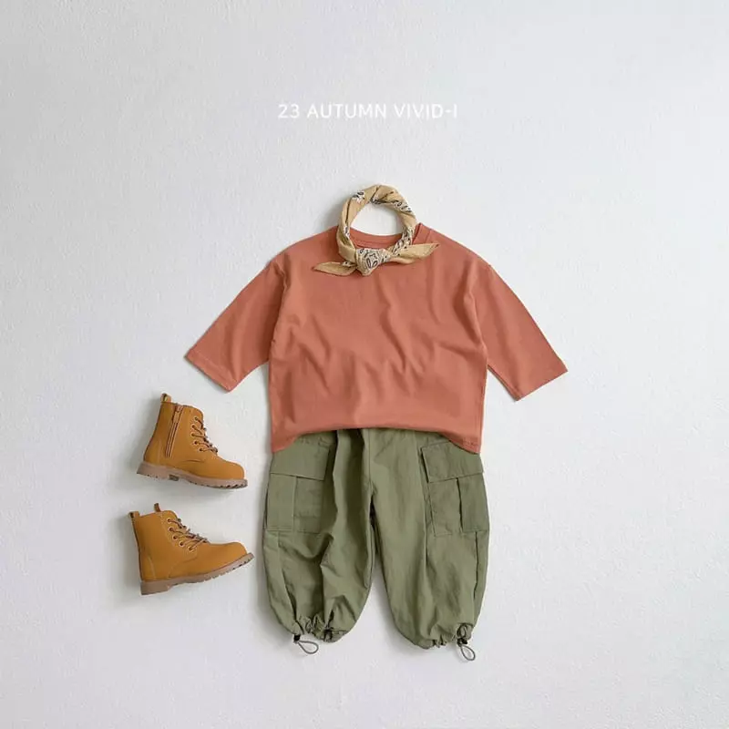 Vivid I - Korean Children Fashion - #kidsshorts - Fall Daily Tee - 10