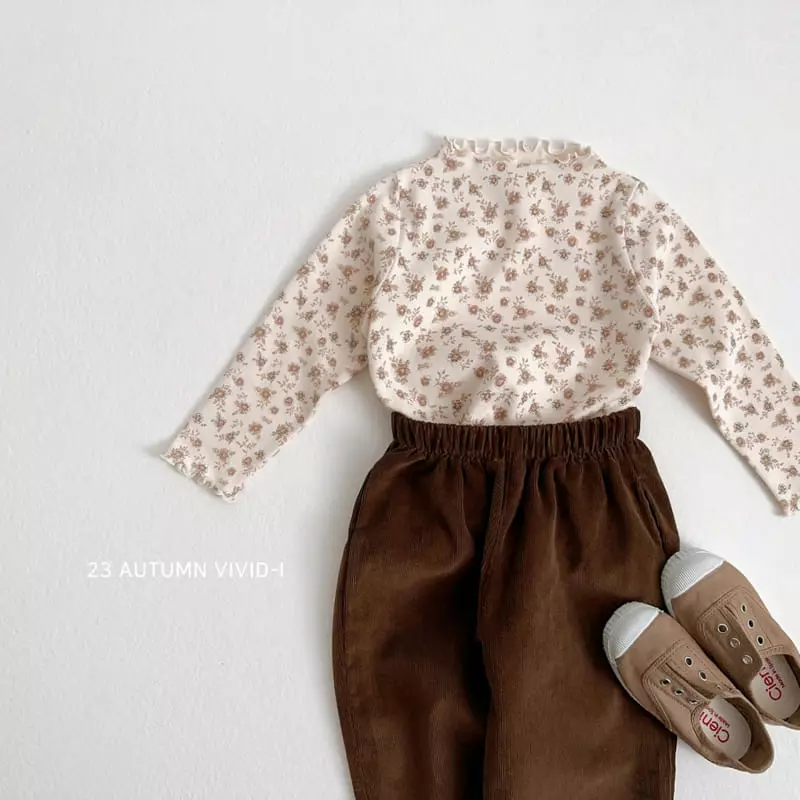 Vivid I - Korean Children Fashion - #minifashionista - Flower Tee - 10
