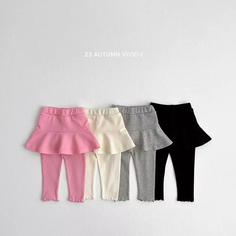 Vivid I - Korean Children Fashion - #stylishchildhood - Terry Skirt Leggings