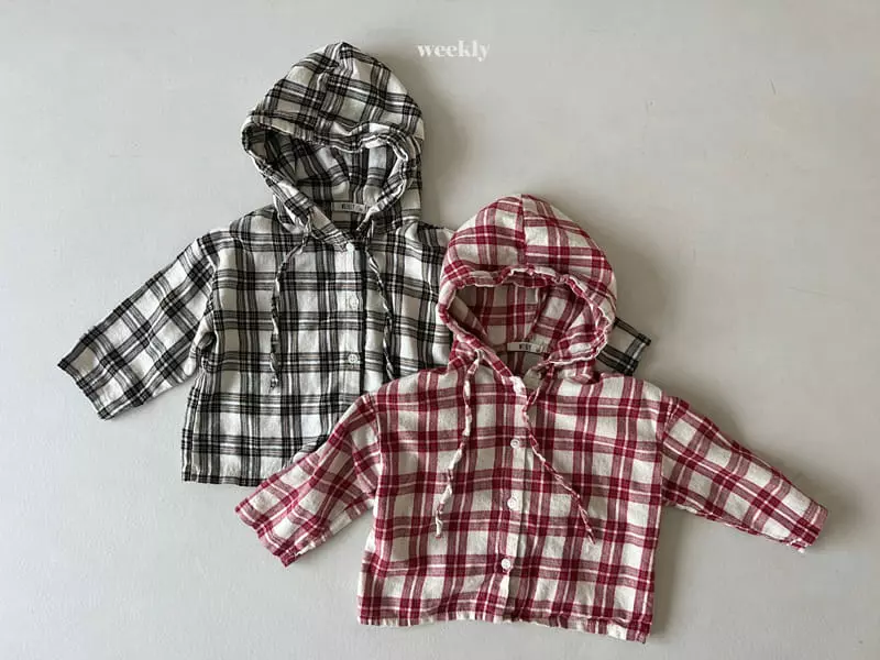 Weekly - Korean Children Fashion - #Kfashion4kids - Paul Check Hoody Jumper